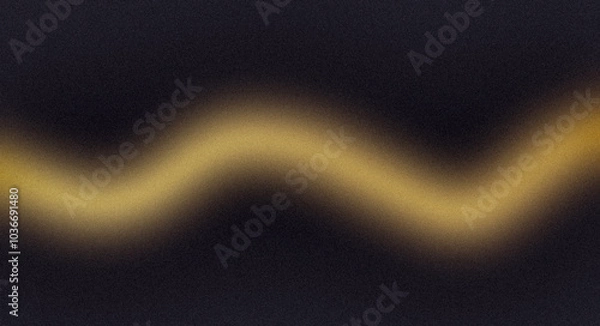 Obraz Gold orange dark color wave grainy backdrop design, abstract vibrant colors flow lines noisy gradient texture, header, banner, poster, empty space.