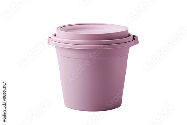 Fototapeta High-Quality Plastic Bucket Isolated on transparent Background for Cleaning, Storage, and Home Organization Uses