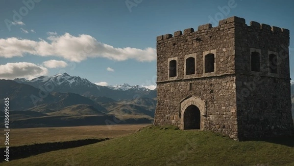 Fototapeta The archer tower serves as a hub for community events and gatherings