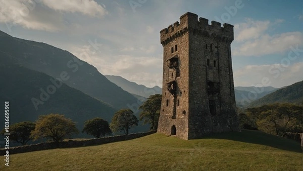 Obraz The archer tower serves as a landmark for those seeking adventure