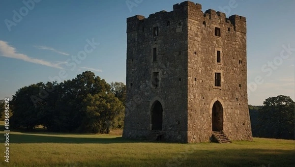 Fototapeta The archer tower serves as a reminder of forgotten history