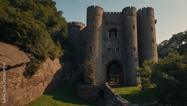 Obraz The archer tower serves as a reminder of the area’s storied past