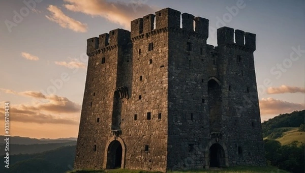 Fototapeta The archer tower stands as a reminder of the past's enduring legacy and strength