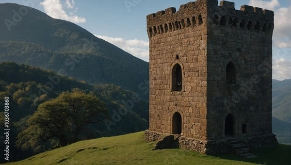 Obraz The archer tower stands as a tribute to the strength of those who came before us