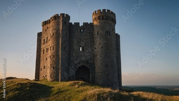 Fototapeta The archer tower stands proud, a beacon of hope for future generations to cherish