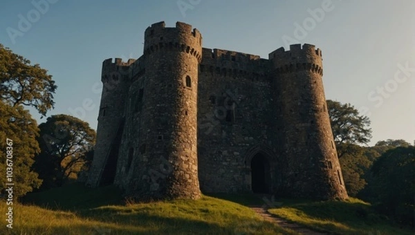 Obraz The archer tower stands proud, embodying the spirit of resilience and unity for all