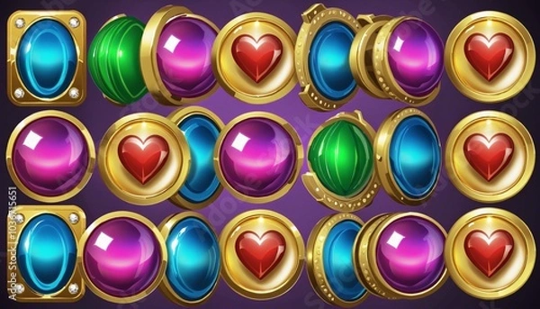 Fototapeta Lucky Jackpot: A Casino Game of Chance and Success, Wall Paper Design, Banner, Illustration