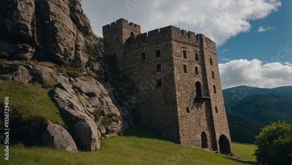 Fototapeta The archer tower's design reflects the artistry of its builders