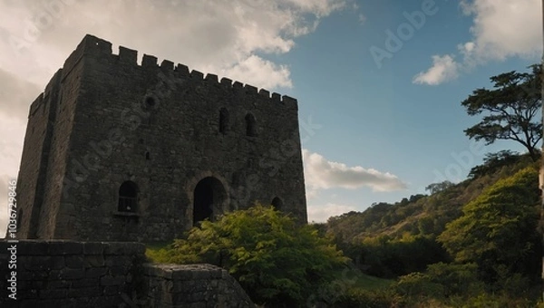 Fototapeta The archer tower's history captivates visitors from near and far