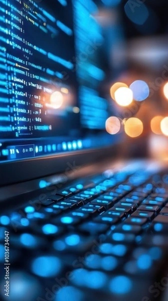 Obraz Exploring the Dynamic World of Coding A Glimpse into Technology and Innovation