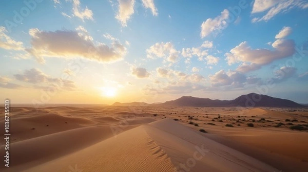 Fototapeta Embark on a journey through diverse landscapes, from desert dunes to sprawling oceans, with stunning clarity.