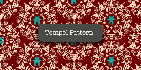 Fototapeta vector indonesian traditional pattern collection