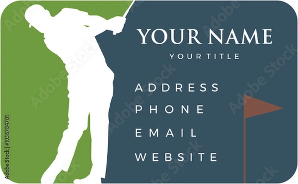 Obraz Golf Business Card
