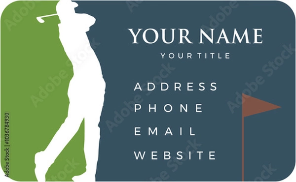 Obraz Golf Business Card