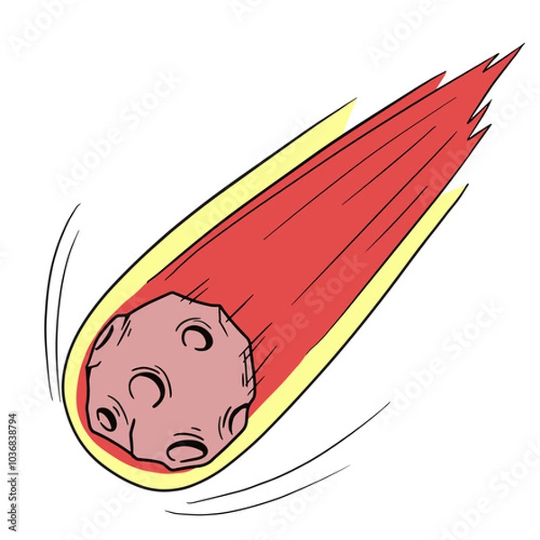 Obraz 隕石のイラスト