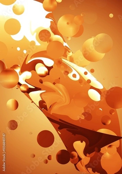 Obraz background with bubbles