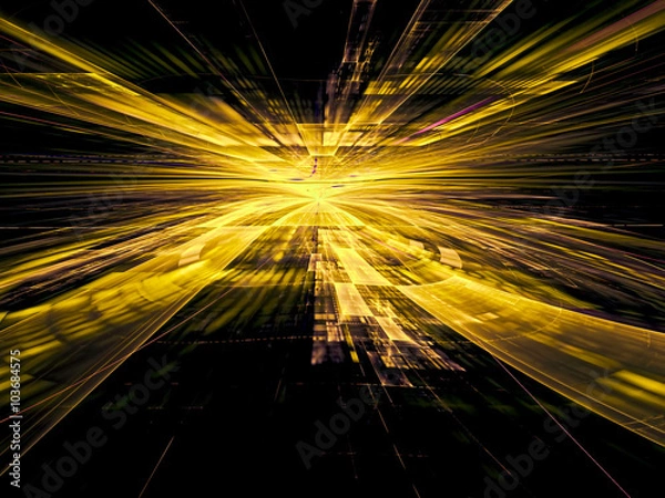 Fototapeta Abstract digitally generated image technology background