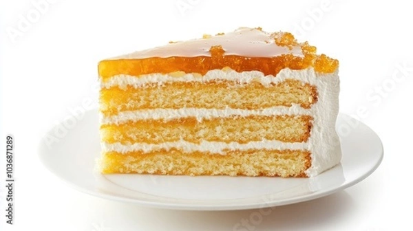 Fototapeta Delightful Slice of Honey Medovik Cake