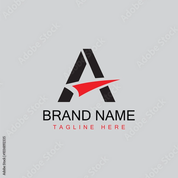 Fototapeta Creative Letter AA Monogram Logo Design Icon Template 