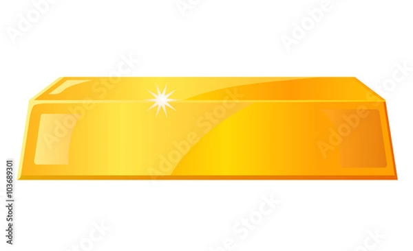 Obraz Gold bar vector image