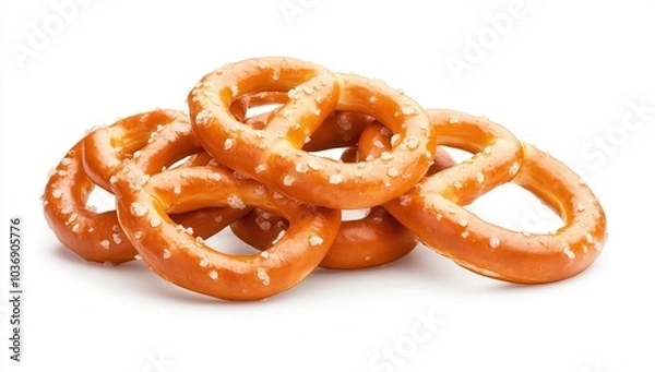 Obraz pretzels isolated on white