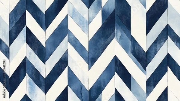 Fototapeta Seamless chevron ribbon pattern background