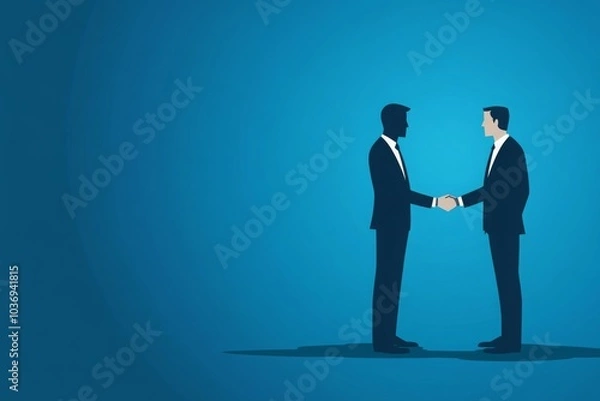 Fototapeta Successful Business Partnership and Collaboration