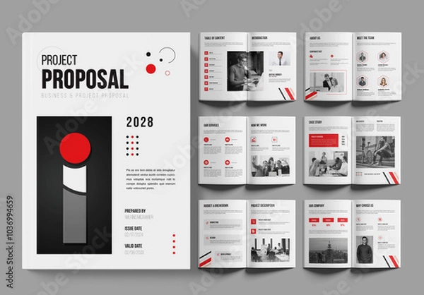 Fototapeta Proposal Design Layout