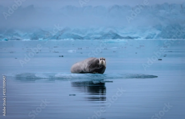 Obraz Bearded seal in Svalbard