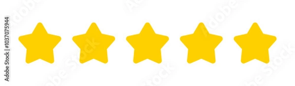 Obraz Five star rating