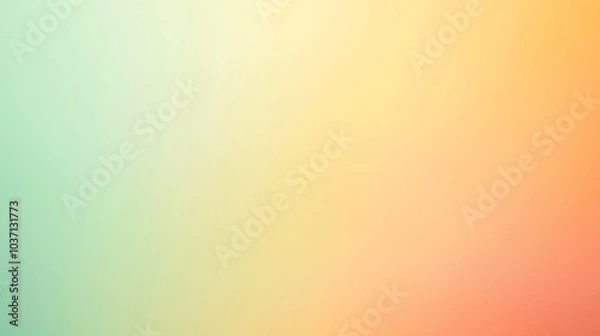 Obraz Soft Green and Orange Gradient Background