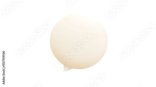 Obraz Speech bubble isolated on transparent background