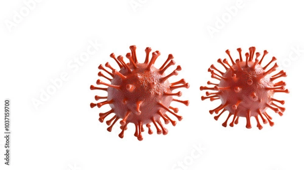 Obraz Virus or bacteria isolated on transparent background