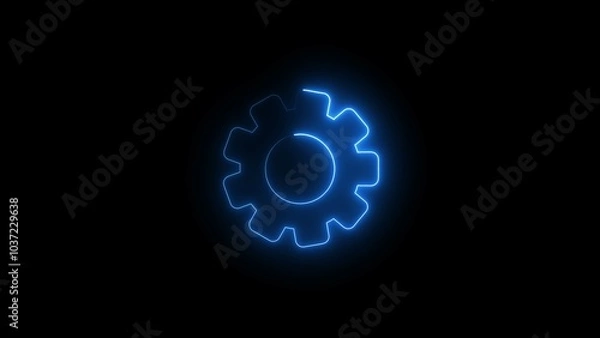 Fototapeta  Gear Settings symbol, cogwheel. Functions symbol. Settings icon vector Illustration. Setting icon. Gray gear wheel icons on white background.
