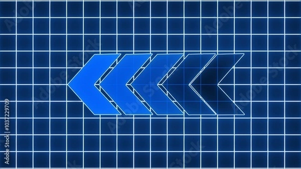 Fototapeta business arrow up growth line technology on dark blue background.business investment to success. financial data graph strategy.  business trade increase to success. financial data graph strategy.marke