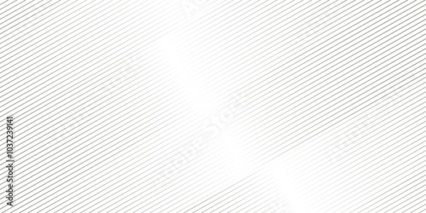 Fototapeta Vector tech geometric thin diagonal striped line pattern gradient minimal transparent background. White geometric pattern transparent background. minimal surface curve wave creative line texture.