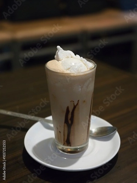 Obraz coffee latte with cream