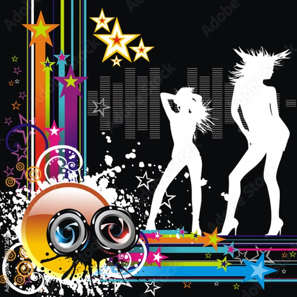 Obraz vector music illustration