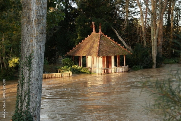 Obraz Vendôme sous les inondations