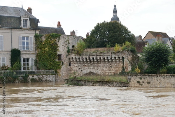 Obraz Vendôme sous les inondations