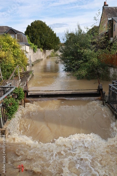 Obraz Vendôme sous les inondations