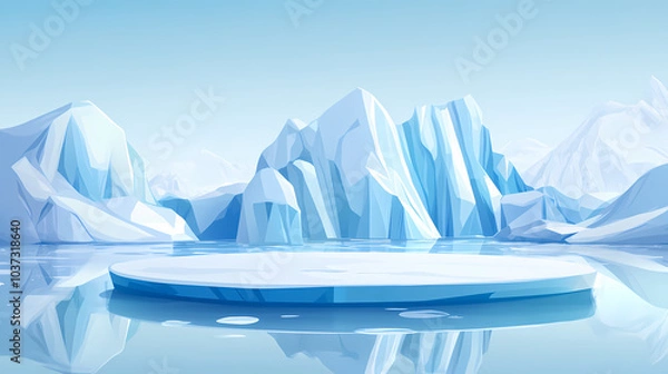 Obraz iceberg in polar regions