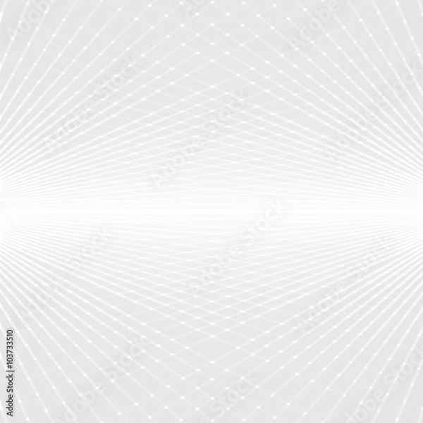 Obraz Abstract white and grey perspective futuristic background