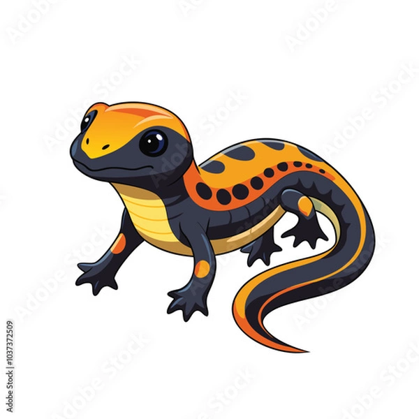 Fototapeta funny frog cartoon