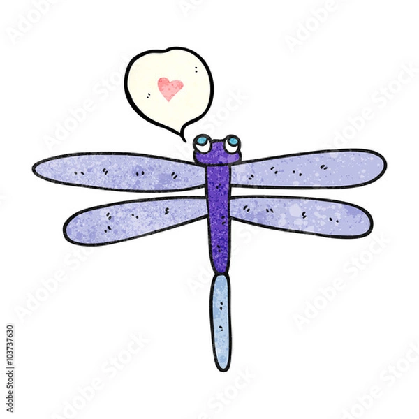 Obraz speech bubble textured cartoon bug