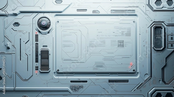 Obraz Futuristic hallway background