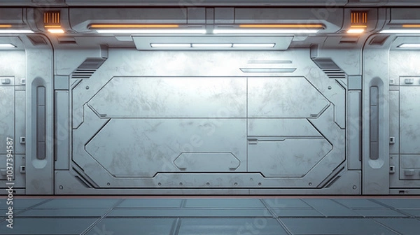 Obraz Futuristic hallway background