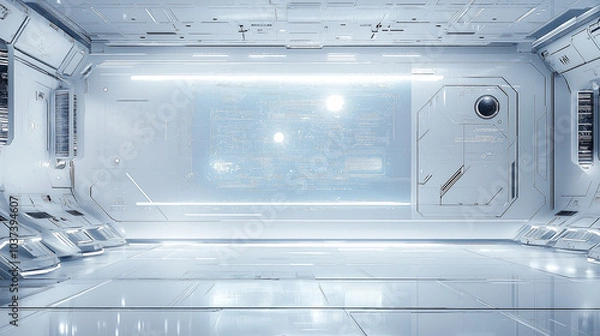 Obraz Futuristic hallway background