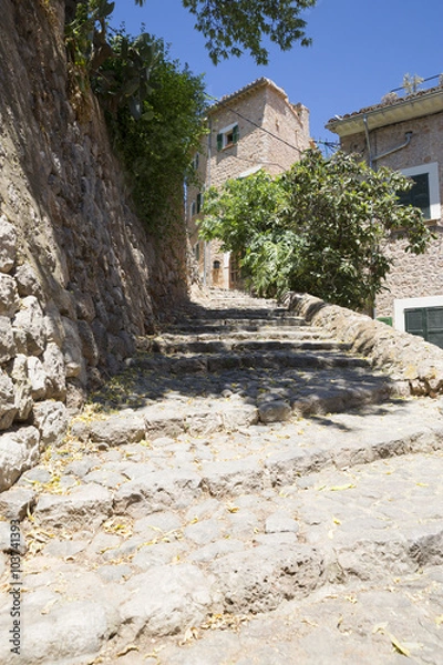 Fototapeta Majorca, Spain - impression of Fornaltux. The village is known as the most beautiful village in Mallorca