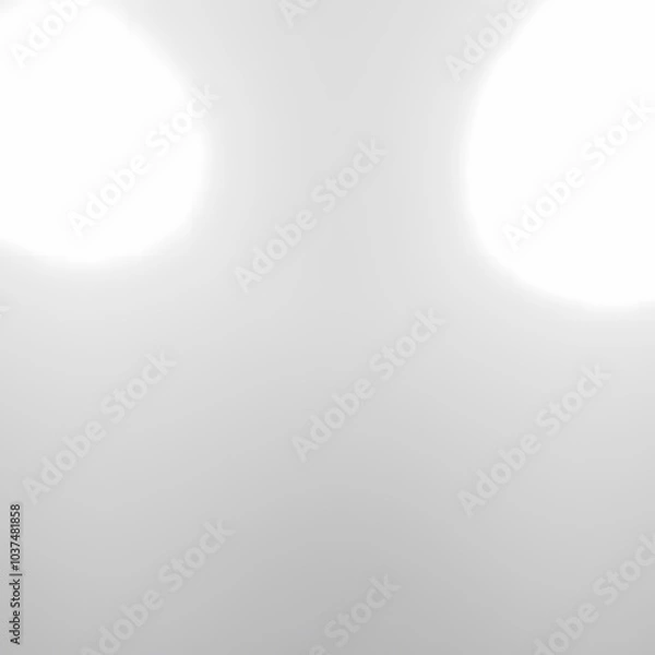 Obraz minimal white abstract background with soft glowing lights